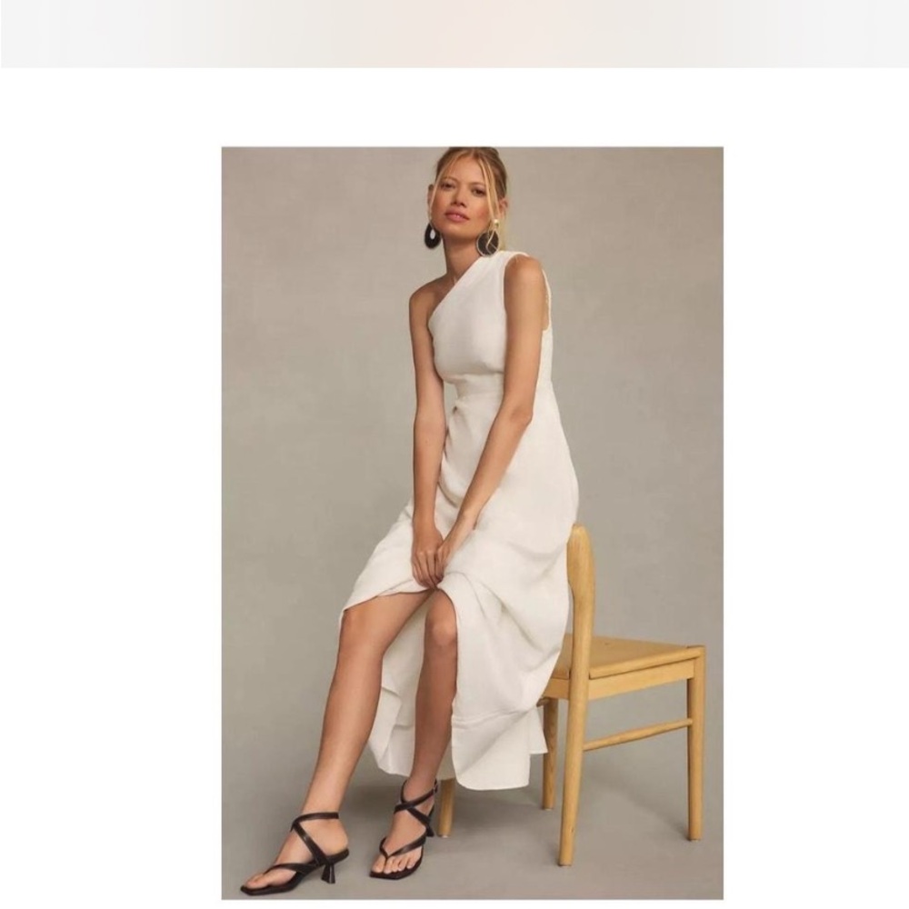 FARM Rio Cream A-Line One-Shoulder Dress - Picture 3 of 4